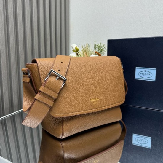 Premio Replica Borsa a tracolla Prada messenger 2VD069 marrone Imitazione Outlet