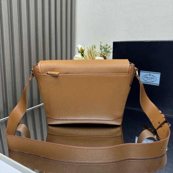 Premio Replica Borsa a tracolla Prada messenger 2VD069 marrone Imitazione Outlet