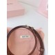 Premio Replica Cintura con fibbia color oro Miu Miu 15mm marrone Imitazione Outlet