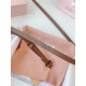 Premio Replica Cintura con fibbia color oro Miu Miu 15mm marrone Imitazione Outlet