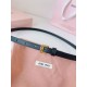 Premio Replica Cintura con fibbia color oro Miu Miu 15mm Nero Imitazione Outlet