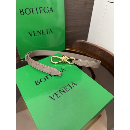 Replica Premium Cintura BV Andiamo Intrecciato Nappa albicocca Imitazione Outlet