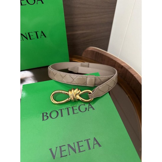 Replica Premium Cintura BV Andiamo Intrecciato Nappa albicocca Imitazione Outlet