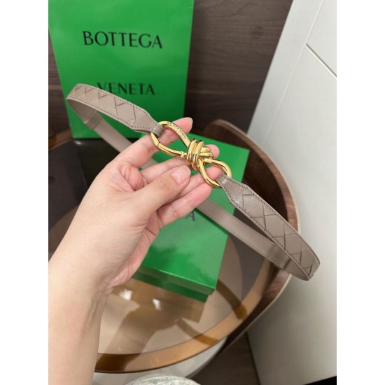 Replica Premium Cintura BV Andiamo Intrecciato Nappa albicocca Imitazione Outlet
