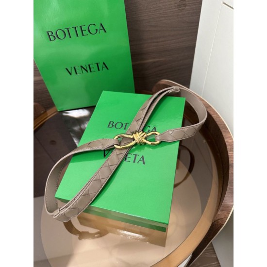 Replica Premium Cintura BV Andiamo Intrecciato Nappa albicocca Imitazione Outlet