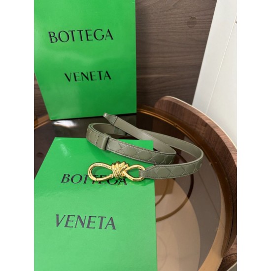 Replica Premium Cintura BV Andiamo Intrecciato Nappa verde Imitazione Outlet