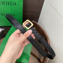 Replica Premium Cintura BV Contour Intrecciato piccolo seta intrecciata Nero Imitazione Outlet