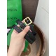 Replica Premium Cintura BV Contour Intrecciato piccolo seta intrecciata Nero Imitazione Outlet