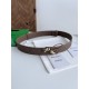 Replica Premium Cintura tessuto a quadri grandi BV Andiano Intreccio Bianco Imitazione Outlet