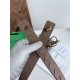 Replica Premium Cintura tessuto a quadri grandi BV Andiano Intreccio Bianco Imitazione Outlet