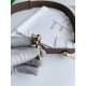 Replica Premium Cintura tessuto a quadri grandi BV Andiano Intreccio Bianco Imitazione Outlet