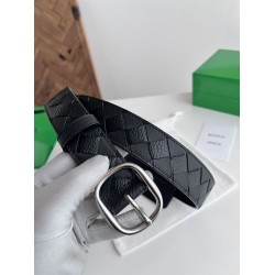 Replica Premium Cintura Intreccio Intreccio Check Da Uomo Bottega Veneta Nero Imitazione Outlet