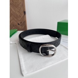 Replica Premium Cintura Intreccio Intreccio Check Da Uomo Bottega Veneta Nero Imitazione Outlet