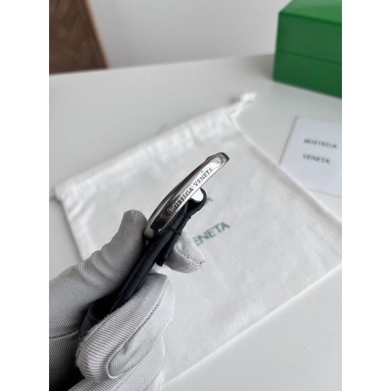 Replica Premium Cintura Intreccio Intreccio Check Da Uomo Bottega Veneta Nero Imitazione Outlet
