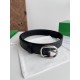 Replica Premium Cintura Intreccio Intreccio Check Da Uomo Bottega Veneta Nero Imitazione Outlet
