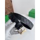 Replica Premium Cintura Intreccio Intreccio Reversibile Check Da Uomo Bottega Veneta Nero Oro Imitazione Outlet