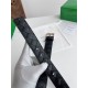 Replica Premium Cintura Intreccio Intreccio Reversibile Check Da Uomo Bottega Veneta Nero Oro Imitazione Outlet