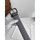 Replica Premium Cintura reversibile da uomo Bottega Veneta Intreccio Grigio Imitazione Outlet