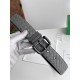 Replica Premium Cintura reversibile da uomo Bottega Veneta Intreccio Grigio Imitazione Outlet