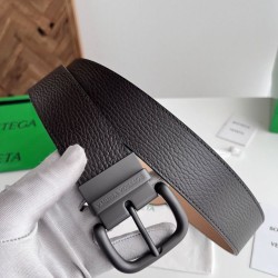 Replica Premium Cintura reversibile in pelle da uomo BV Nero Imitazione Outlet