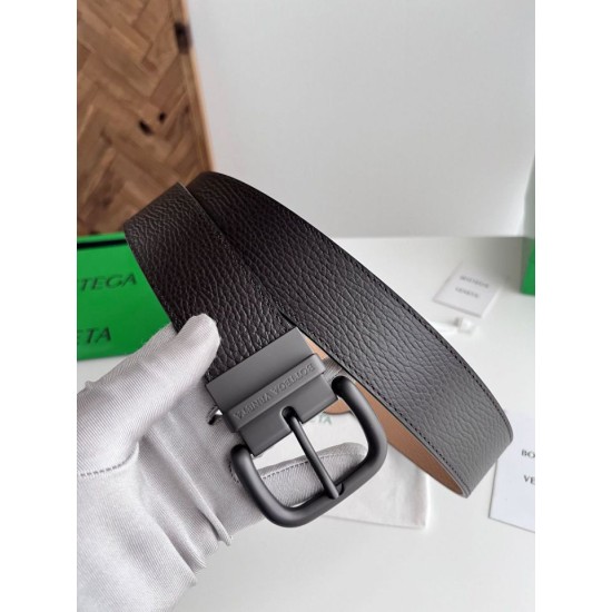 Replica Premium Cintura reversibile in pelle da uomo BV Nero Imitazione Outlet