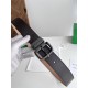 Replica Premium Cintura reversibile in pelle da uomo BV Nero Imitazione Outlet
