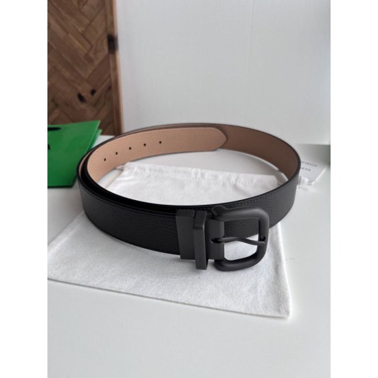 Replica Premium Cintura reversibile in pelle da uomo BV Nero Imitazione Outlet