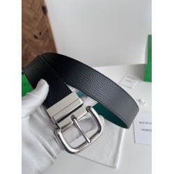 Replica Premium Cintura reversibile in pelle da uomo BV Nero/Blu Imitazione Outlet