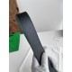 Replica Premium Cintura reversibile in pelle da uomo BV Nero/Blu Imitazione Outlet