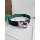 Replica Premium Cintura reversibile in pelle da uomo BV Nero/Blu Imitazione Outlet