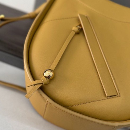 Replica Premium Borsa a tracolla Loewe Hammock Slice Giallo Imitazione Outlet