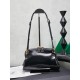 Replica Premium Pochette Miu Miu Honey Caprice con stampa a conchiglia 5BF131 Nero Imitazione Outlet