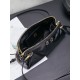 Replica Premium Pochette Miu Miu Honey Caprice con stampa a conchiglia 5BF131 Nero Imitazione Outlet