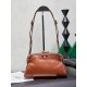 Replica Premium Pochette Miu Miu Honey Caprice con stampa a conchiglia 5BF131 Marrone Imitazione Outlet