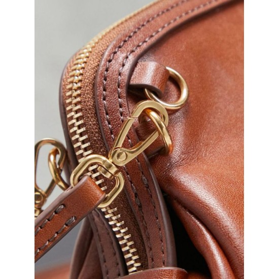 Replica Premium Pochette Miu Miu Honey Caprice con stampa a conchiglia 5BF131 Marrone Imitazione Outlet