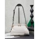 Replica Premium Pochette Miu Miu Honey Caprice con stampa a conchiglia 5BF131 Bianco Imitazione Outlet