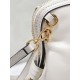 Replica Premium Pochette Miu Miu Honey Caprice con stampa a conchiglia 5BF131 Bianco Imitazione Outlet