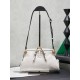 Replica Premium Pochette Miu Miu Honey Caprice con stampa a conchiglia 5BF131 Bianco Imitazione Outlet