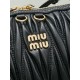 Replica Premium Pochette Miu Miu Caprice trapuntata nappa 5BF130 Nero Imitazione Outlet