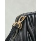 Replica Premium Pochette Miu Miu Caprice trapuntata nappa 5BF130 Nero Imitazione Outlet