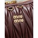 Replica Premium Pochette Miu Miu Caprice trapuntata nappa 5BF130 Borgogna Imitazione Outlet