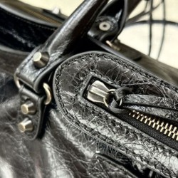 Replica Premium Borsa a tracolla Balenciaga Le City East-West Nero Imitazione Outlet