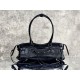 Replica Premium Borsa a tracolla Balenciaga Le City East-West Nero Imitazione Outlet