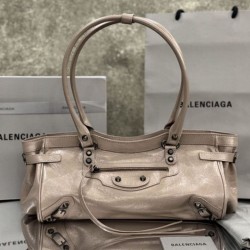 Replica Premium Borsa a tracolla Balenciaga Le City East-West Rosa Imitazione Outlet
