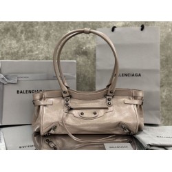 Replica Premium Borsa a tracolla Balenciaga Le City East-West Rosa Imitazione Outlet
