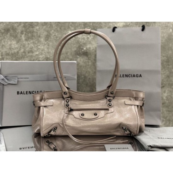 Replica Premium Borsa a tracolla Balenciaga Le City East-West Rosa Imitazione Outlet