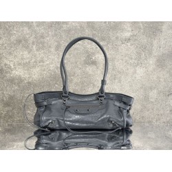 Replica Premium Borsa a tracolla Balenciaga Le City East-West grigia Imitazione Outlet