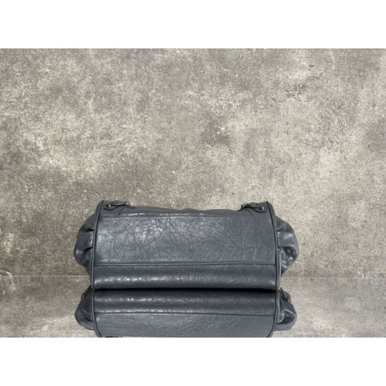Replica Premium Borsa a tracolla Balenciaga Le City East-West grigia Imitazione Outlet