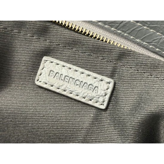 Replica Premium Borsa a tracolla Balenciaga Le City East-West grigia Imitazione Outlet
