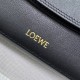 Replica Premium Borsa a tracolla media Loewe Ola nera Imitazione Outlet